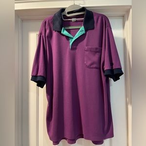 EUC XL Purple/Navy/Green Polo